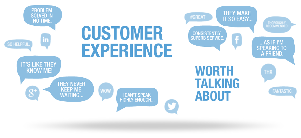 Customer experience header